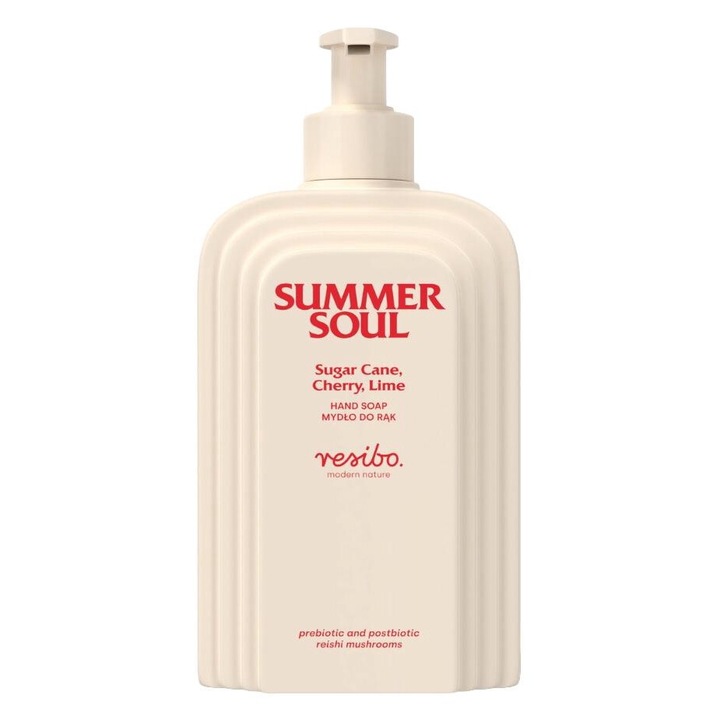 Течен сапун за ръце Summer Soul, Resibo, 350 мл, аромат на череша кола, хидратираща формула