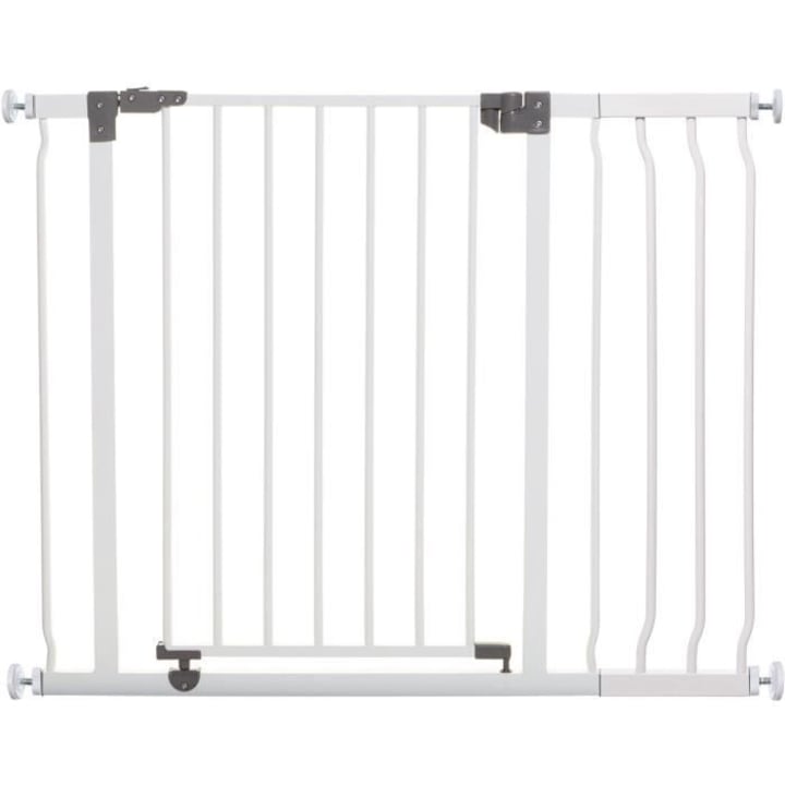 Biztonsági rács 18 cm-es toldattal, Dreambaby, 93-99 cm, Fehér, 1 rács + 1 toldat szett