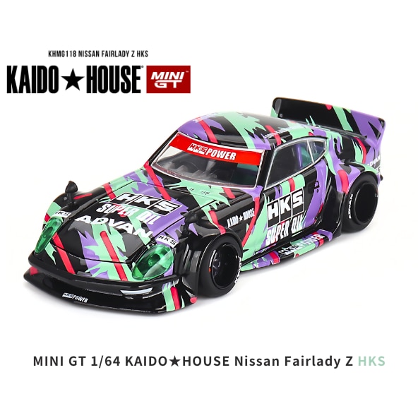 Masinuta metalica Mini GT, Nissan Fairlady Z HKS V1, Colectia
