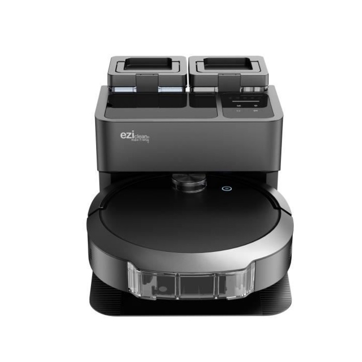 Aspirator robot EZIclean Z10 Plus, 240 min, 6000 Pa, 1,5 l, set cu baza de golire