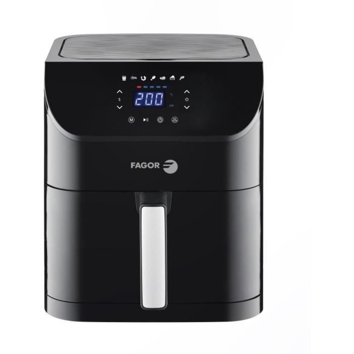 Friteuza Airfryer XL, FAGOR, 8 l, 1800 W, touchscreen, negru