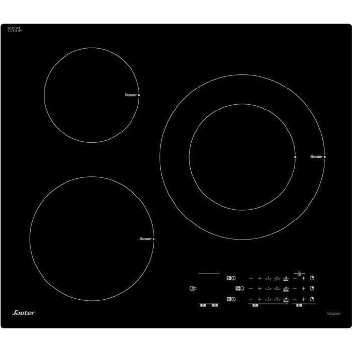 Електрическа печка Sauter SPI5361B, 2 зони за готвене, черна