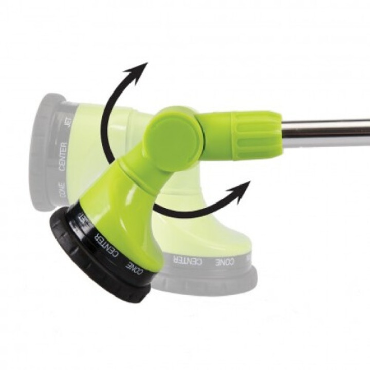 Pulverizator Silverline, lance telescopica, 770mm, 10 tipuri de jet, maner cauciucat