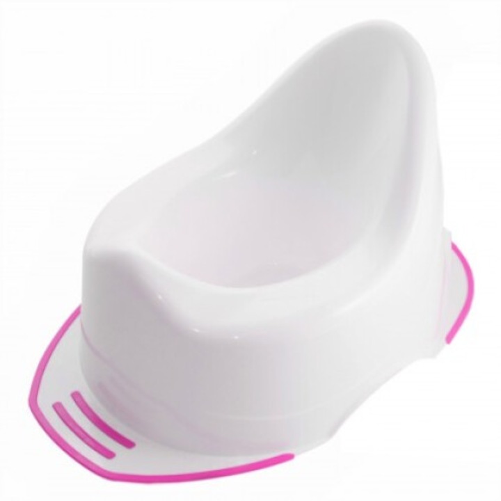 Olita clasica Artgos, roz/alb, 410x265x230mm, cu baza antiderapanta