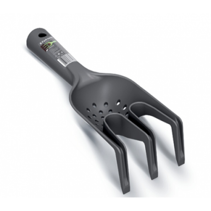 Ръчен култиватор Prosperplast, пластмасов, черен, 255 х 58 мм