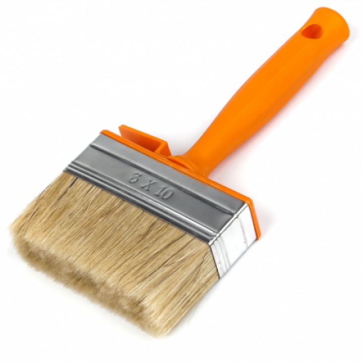 Pensula de vopsit, Polax, plastic, 30x100mm, portocaliu