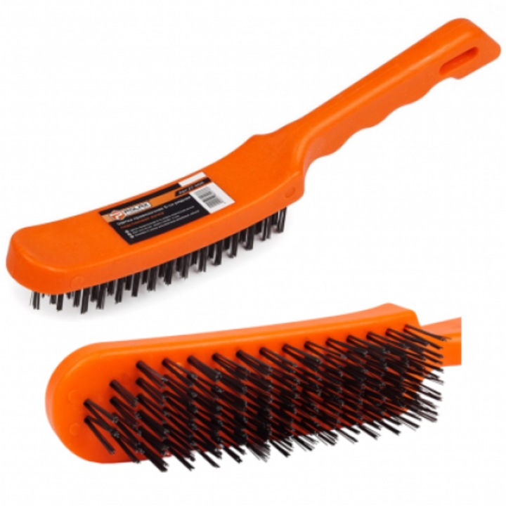 Perie de sarma, Polax, 260mm, maner plastic, portocaliu