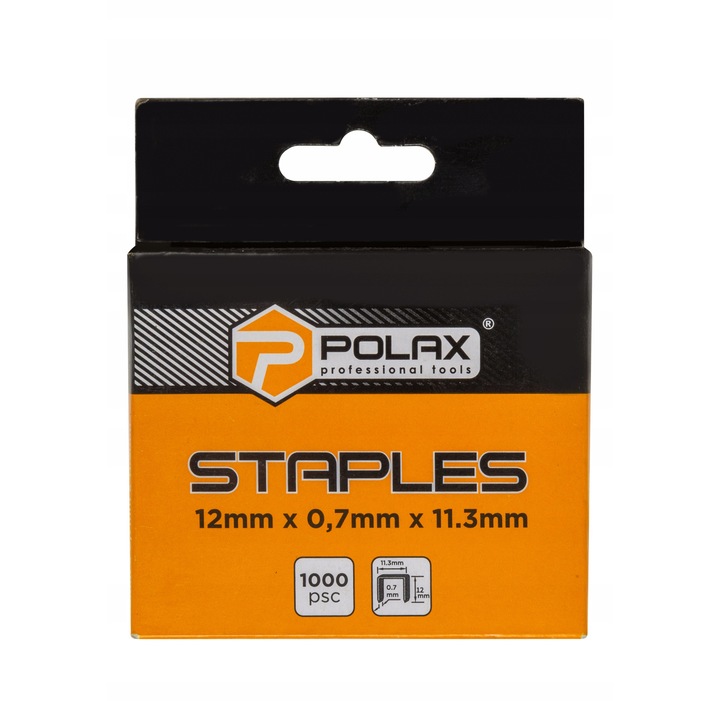 Capsule pentru tapiterie tip A/53, 1000 buc., 12x0,7x11,3 mm, Polax