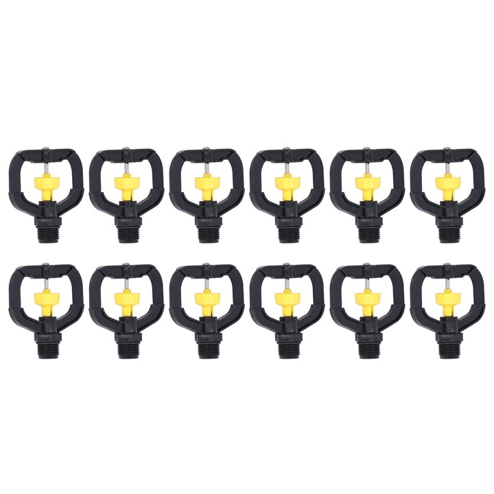 Forgó locsoló, Jormftte, 12 darabos készlet, műanyag, víztakarékos, kertbe, udvarra, gyepre