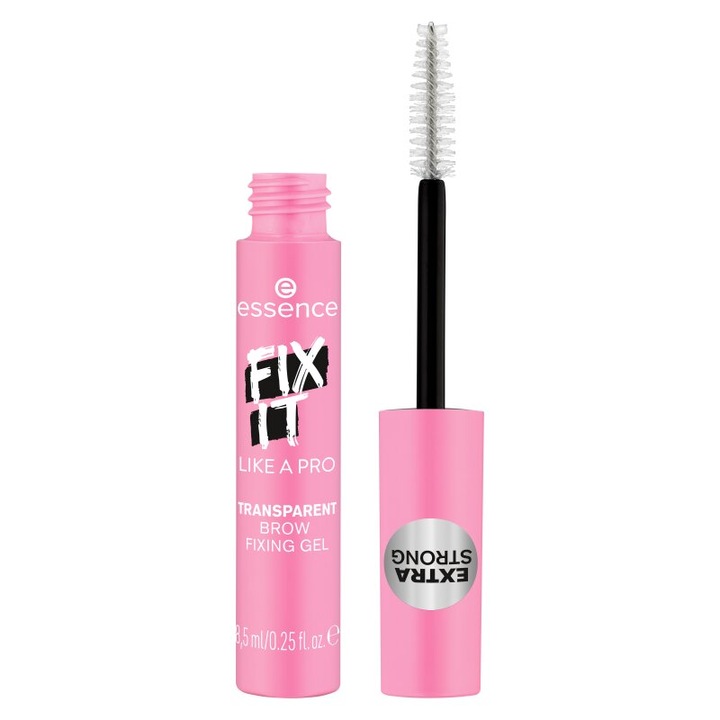 Gel transparent pentru fixarea sprancenelor Essence FIX IT LIKE A PRO TRANSPARENT BROW FIXING GEL, 8.5 ml