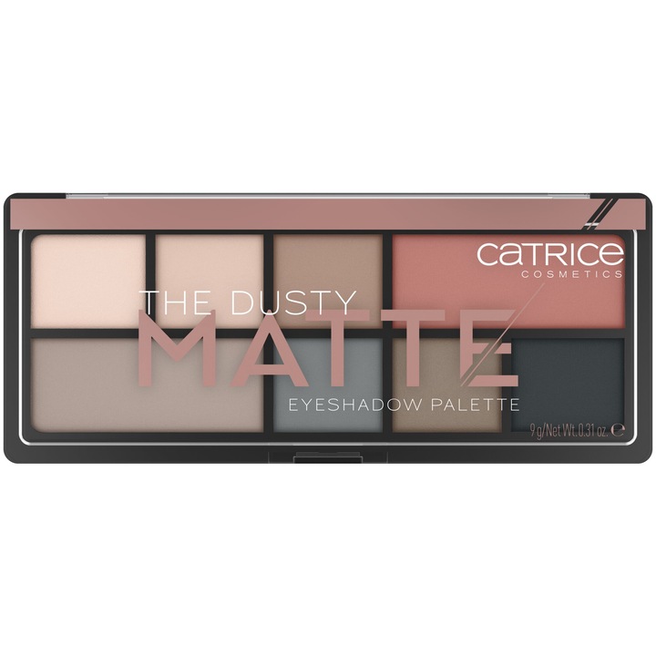 Палитра сенки за очи Catrice The Dusty Matte Eyeshadow Palette, 9 гр