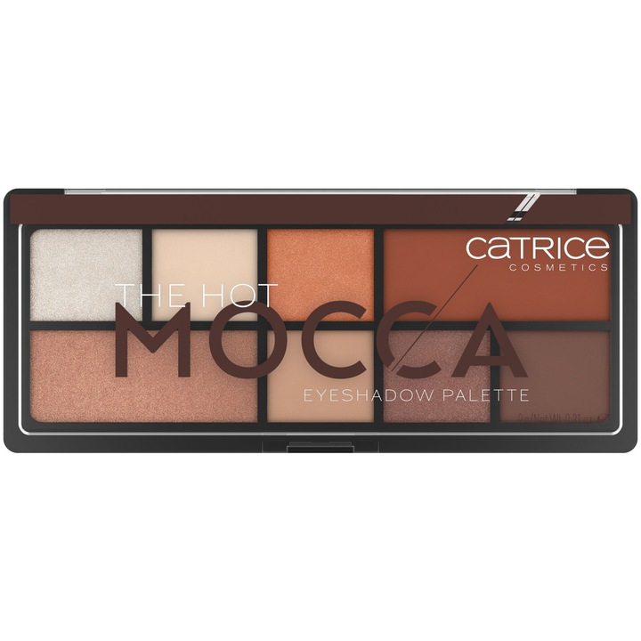 Paleta de farduri pentru ochi Catrice The Hot Mocca Eyeshadow Palette, 9 g