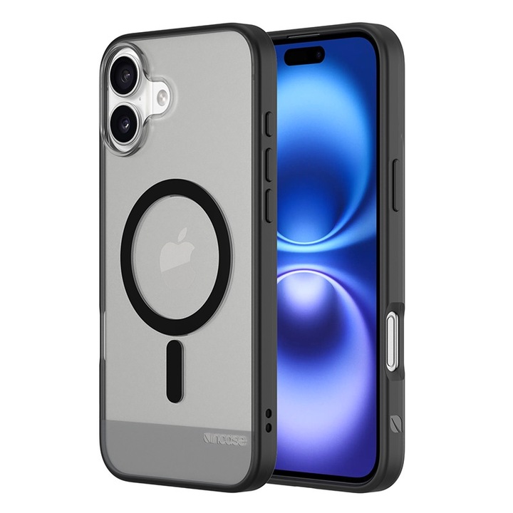 Калъф за телефон Incase Slim Case MagSafe за iPhone 16 Plus, усъвършенствана защита, тънък дизайн, черен