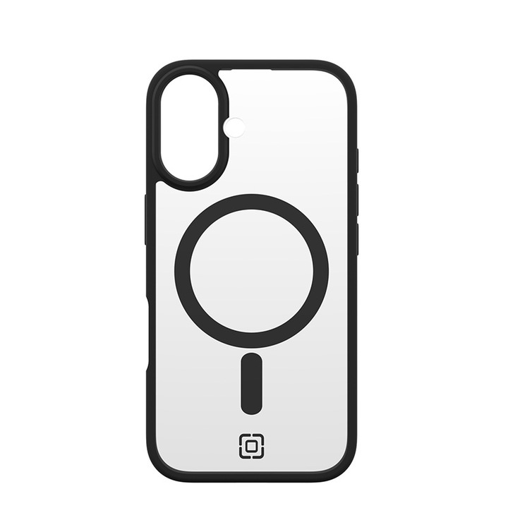 Husa telefon iPhone 16, Incipio Velocity MagSafe, protectie antisoc, design modern, culoare transparenta/neagra