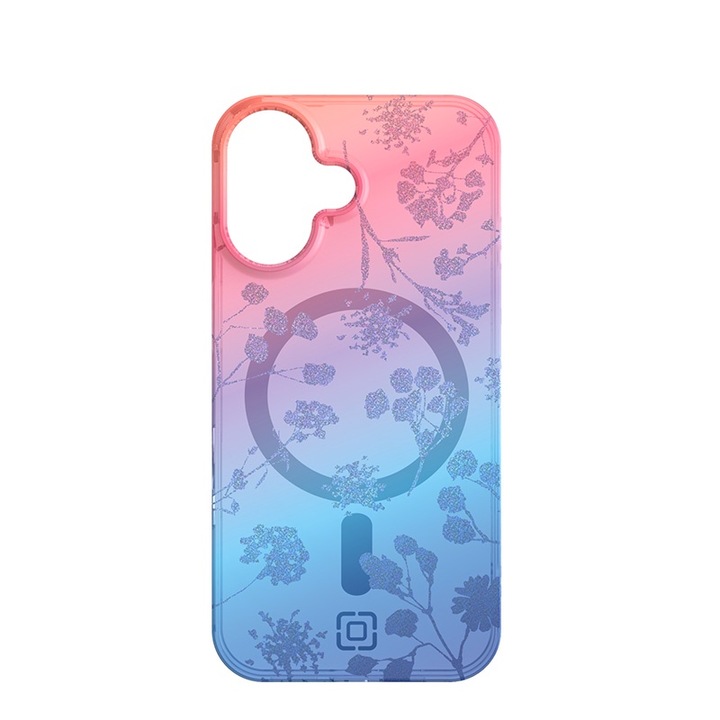 Etui iPhone 16, Incipio Forme MagSafe, rezistent la caderi, protectie antibacteriana, culoare multicolor, dimensiuni precise.