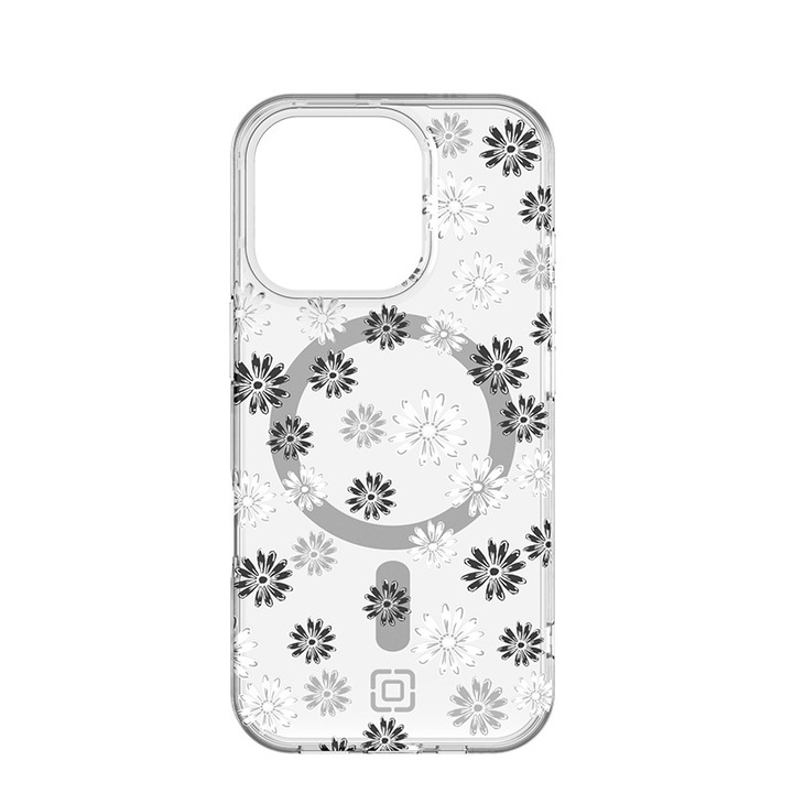 Husa telefon iPhone 16 Pro, Incipio Forme MagSafe, design organic, protectie antibacteriana, argintie