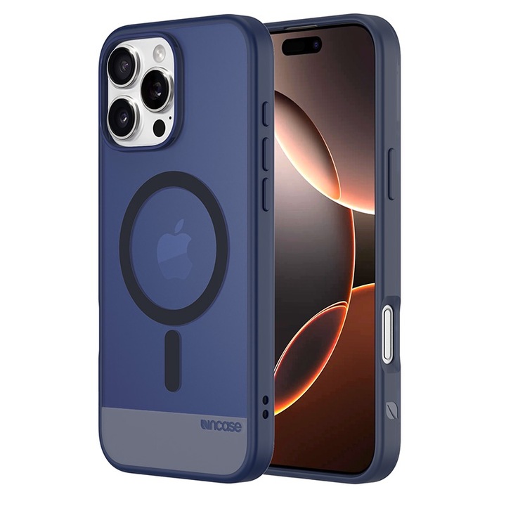 Калъф за телефон, Incase, Slim Case MagSafe, защита при изпускане от до 3 метра, тъмносин цвят, за iPhone 16 Pro Max