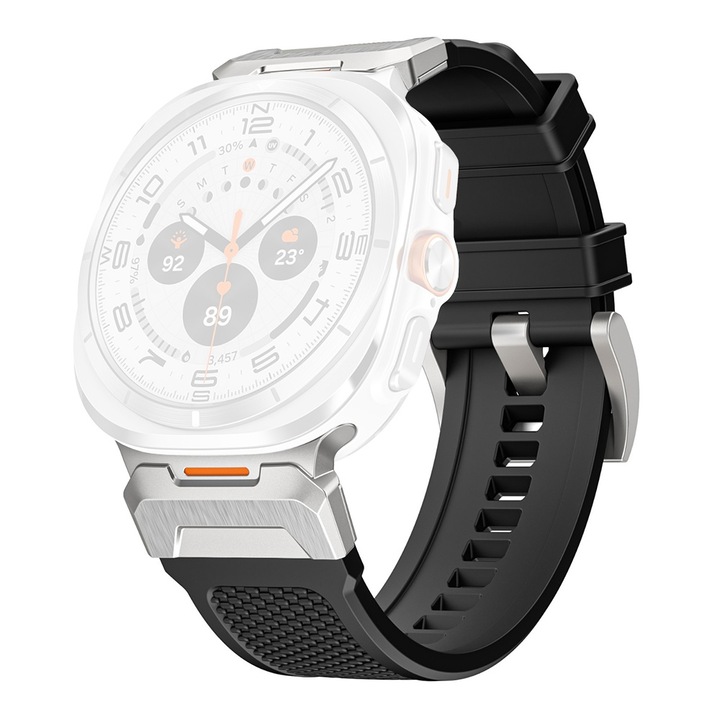 Каишка за Samsung Galaxy Watch Ultra 47mm - Techsuit Watchband (W068) - Черен / Сребрист