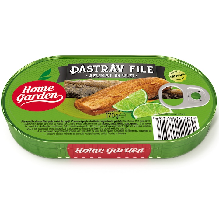 Pastrav afumat Home Garden in ulei, 170g