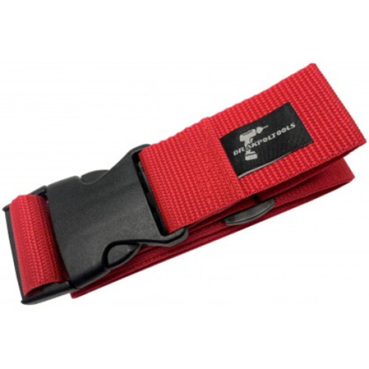 Curea de bagaj DRAKPOLTOOLS, 40mm x 1500mm, rosie, set 1 buc.