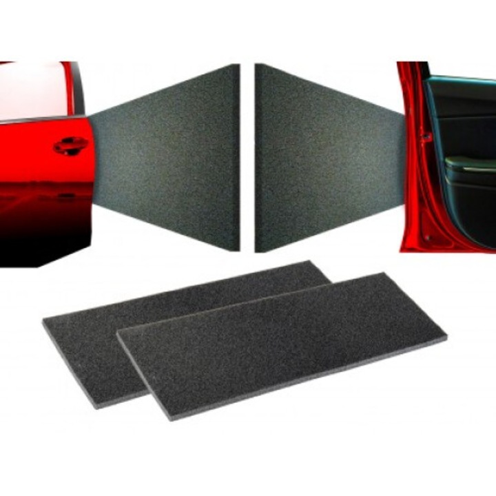 Комплект от 2 протектора за защита на автомобилни врати за гараж DRAKPOLTOOLS, 300x200 мм, дебелина 15 мм, материал полиетилен