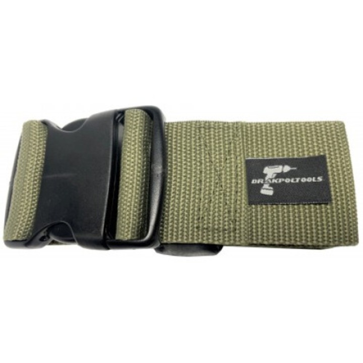 Curea de bagaj DRAKPOLTOOLS, 40mm x 1500mm, khaki