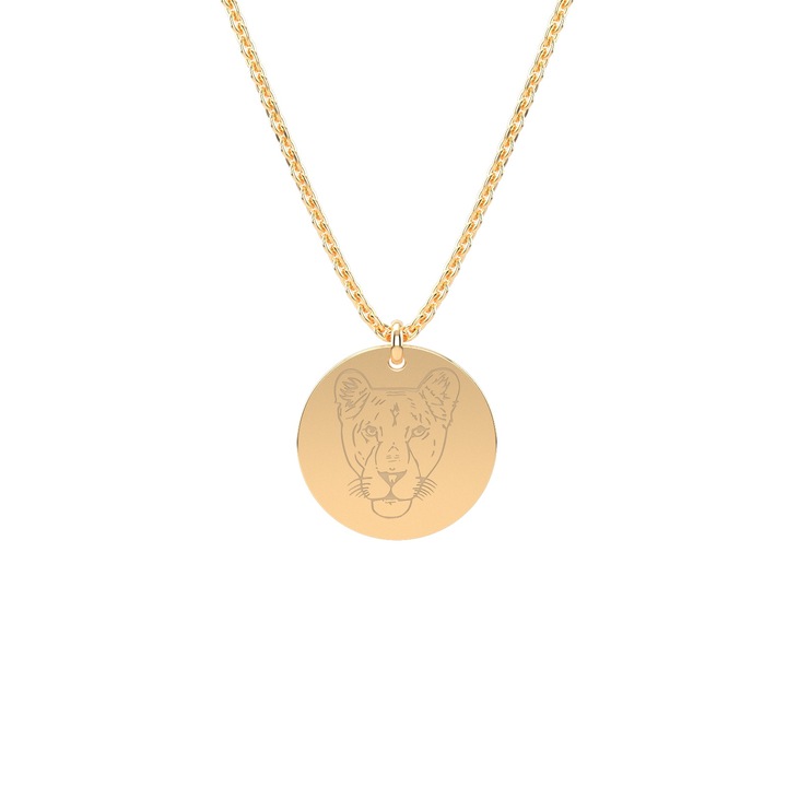 Colier din aur galben 14K Lioness