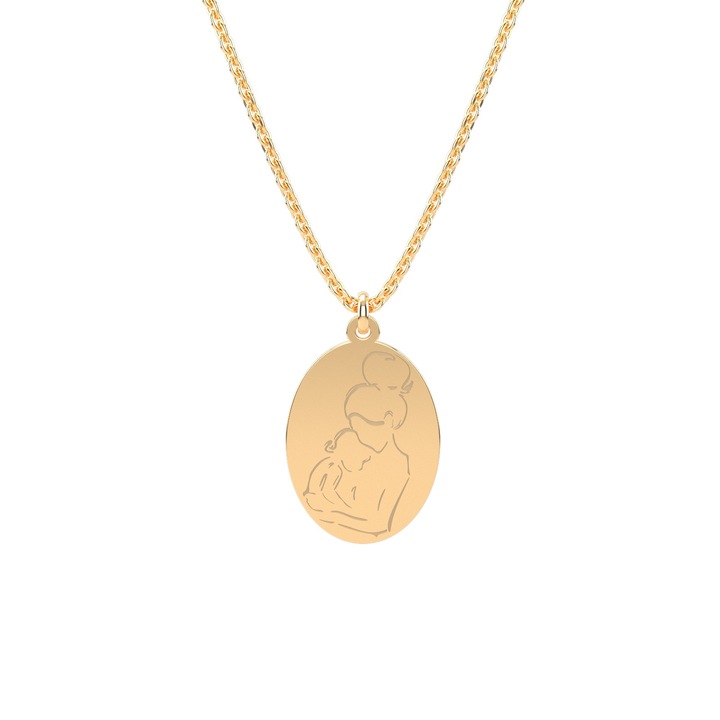 Colier din aur galben 14K Baby Love
