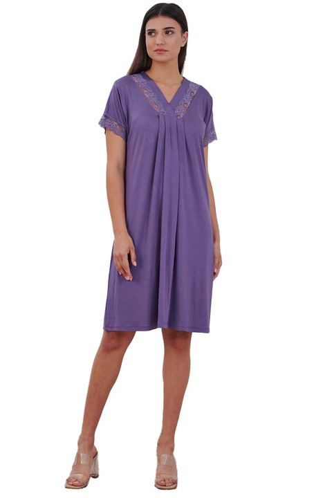 Camasa de noapte, 9200, viscoza, mov, Bella Secret, Uni