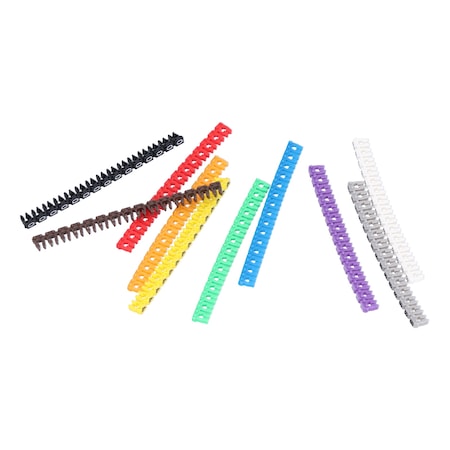 Cabluri Plastic Colorate Set etichete pentru cabluri, 1.5m, plastic, multicolor, 3.1 x 2 mm ...