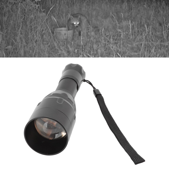 IR LED 850nm zseblámpa Infravörös éjjellátó vadászlámpa töltőfényes fotózáshoz