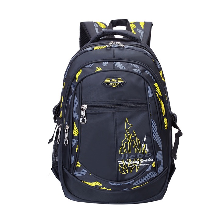 Jormftte iskolatáska, kék, 32x22x48cm, vízálló, fiúknak