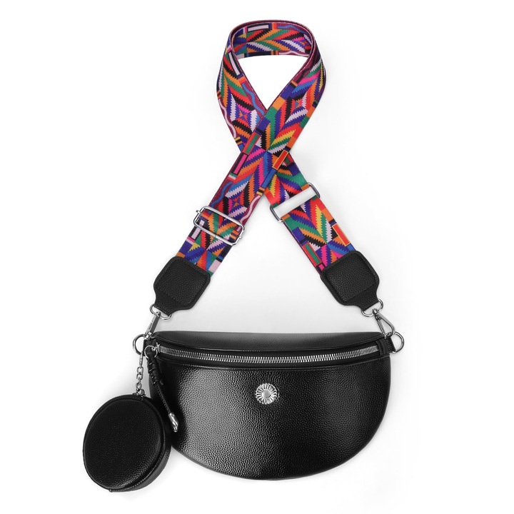 Női válltáska, vegán, elegáns dizájn, puha bőr, fehér, 0,2 kg