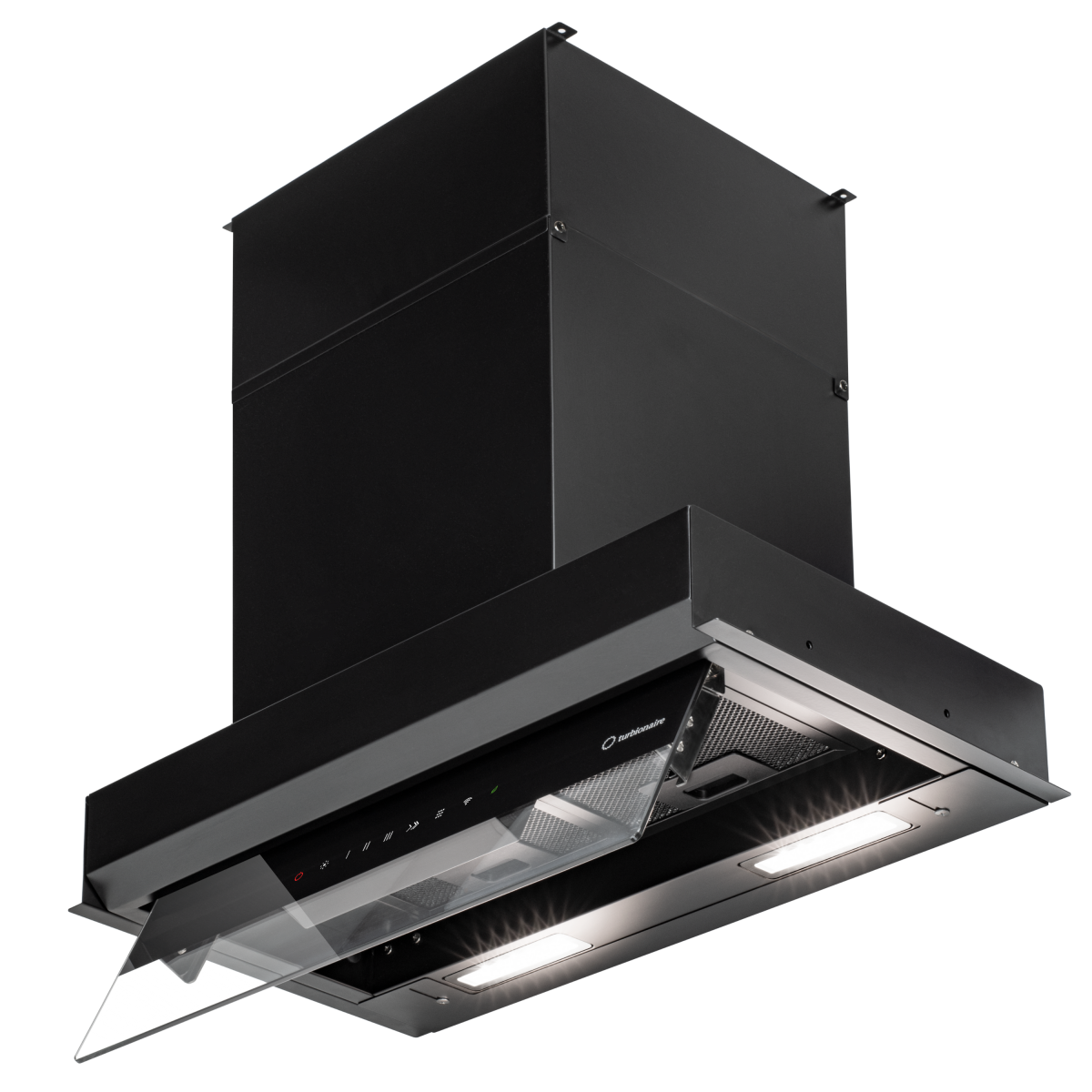 Hota incorporabila Turbionaire Enia 60 Plus TNP60BB, Motor Brushless 800mc/h, WIFI, Clasa A+, Functie curatare aer, Reminder curatare/schimbare filtru, Control tactil pe panoul mob