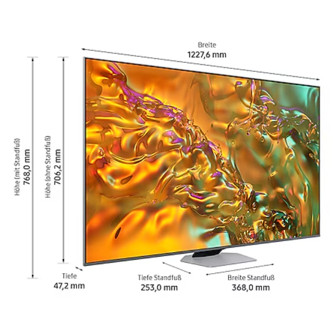 Televizor Samsung GQ55Q80DATXZG QLED TV, 139 cm, 4K, UHD