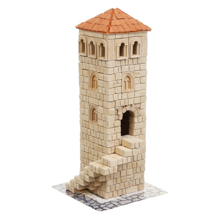 Set constructie caramizi Wise Elk - Turnul castelului, 460 piese reutilizabile