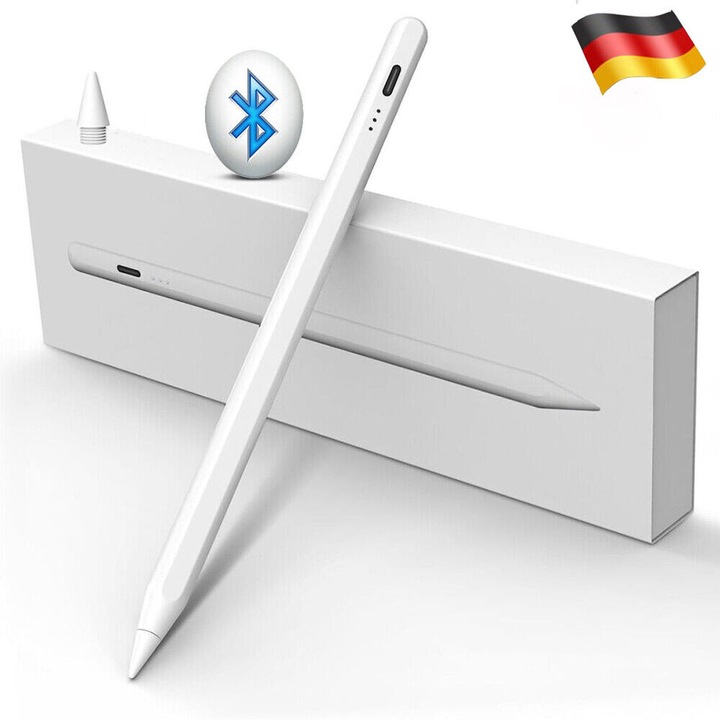 Stylus pentru iPad, Cozevdnt, incarcare rapida, respingere palma, alb, universal