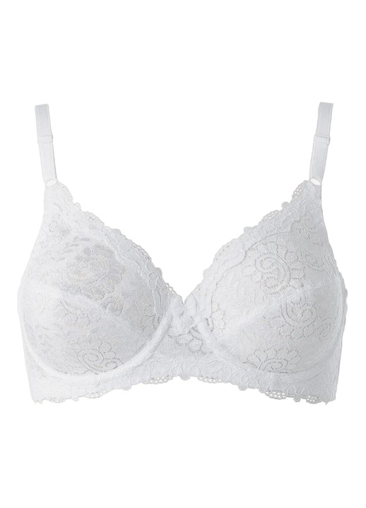 Sutien, Triumph, Dantela, Compliment WX, Cu arici, Alb, 75C EU