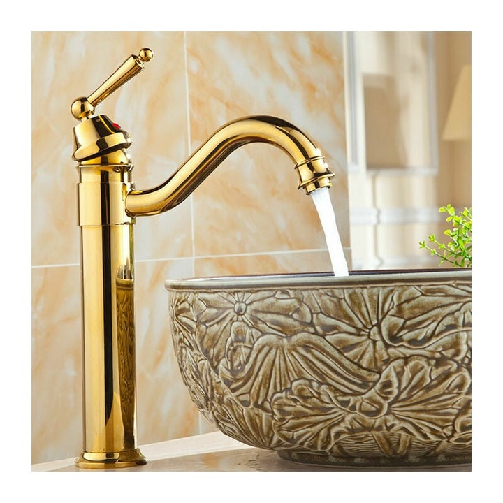 TNEAYWHE szaniter csaptelep, sárgarézből, szatin nikkel bevonattal, karc- és foltálló, pult fölé szerelhető