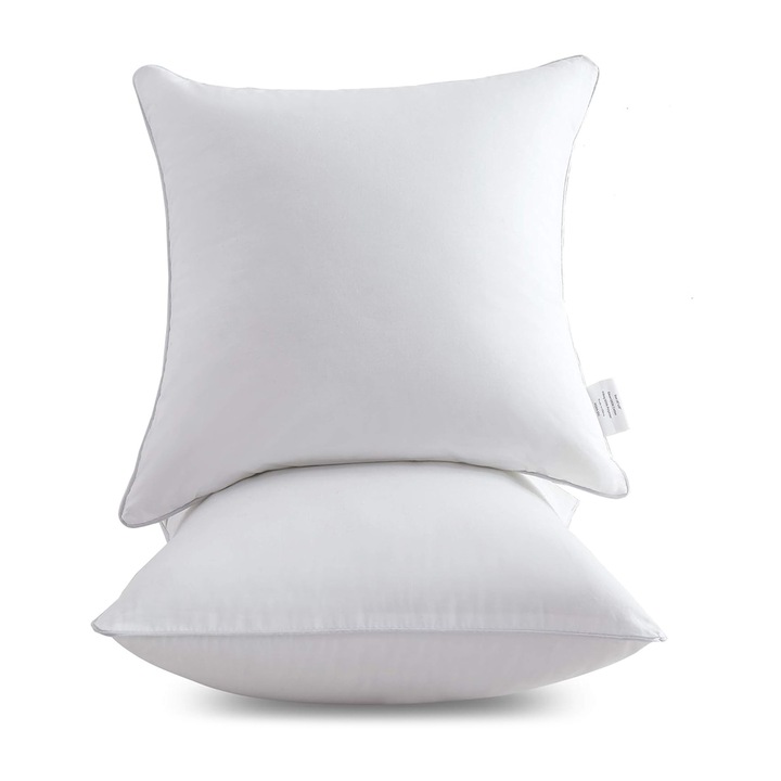 Set 2 insertii perna Enforose, alb