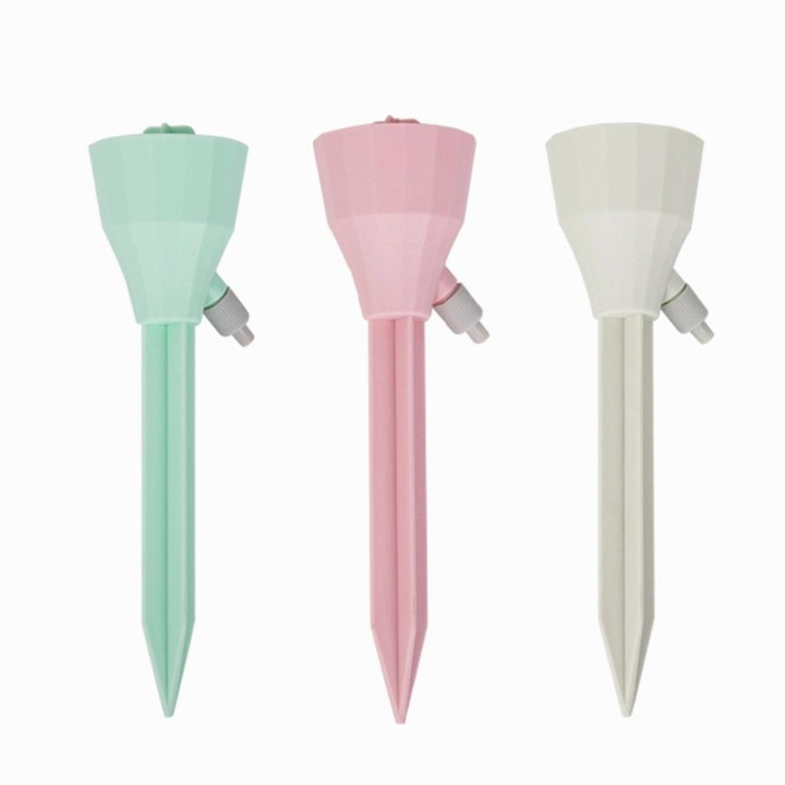 Система за капково напояване Jormftte, комплект 3 броя, с регулируеми контролни клапани, автоматична, за растения, многоцветна