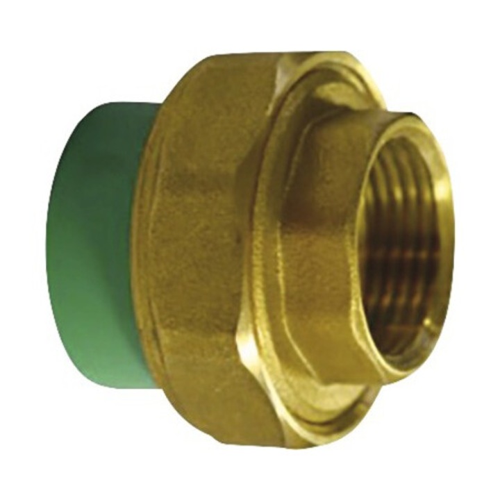 Mufa PPR verde cu olandez Ø 32 mm x 1” FI