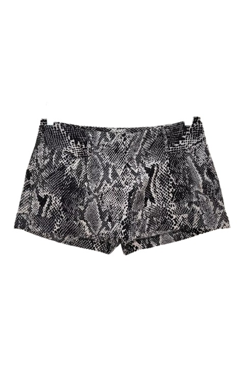 Pantaloni scurti dama Undiz, alb/negru, bumbac, marimea XS