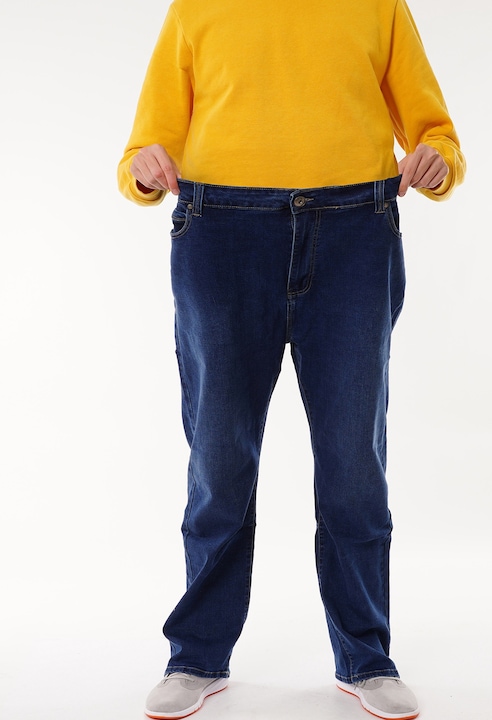 Férfi farmer, Realize, Pamut/Elasztán, Extra méret, Sötétkék, Sötétkék