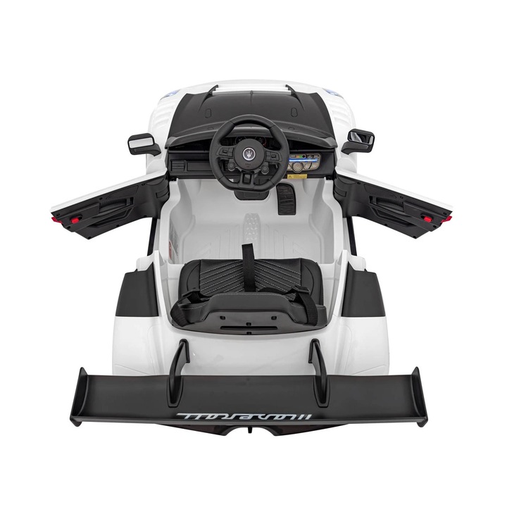 Masinuta electrica cu telecomanda MASERATI MC20 GT2, 12v, roti eva, 4x4, alba