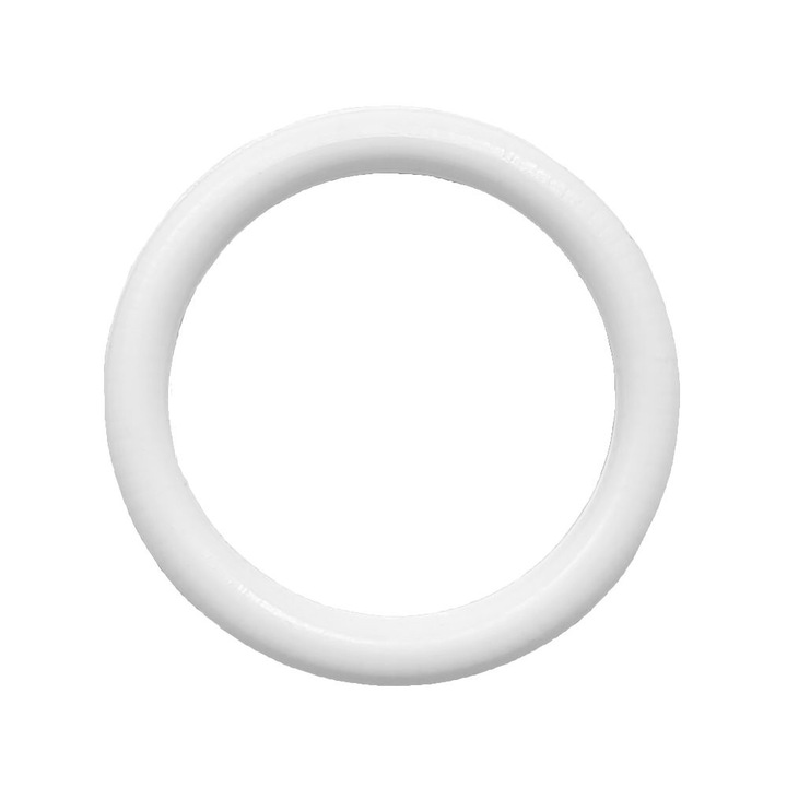 Set de 100 inele D.28 mm pentru perdele, plastic, alb