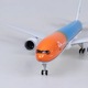 Macheta avion KLM Boeing B747, plastic dur, 47 cm, scara 1:157