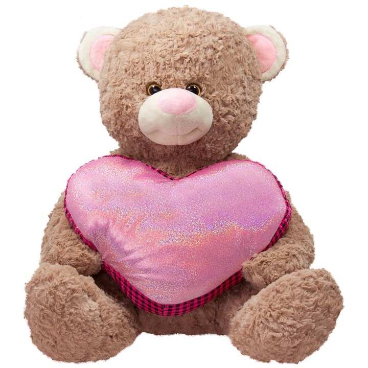 Плюшено мече със сърце, Амек, Със звук, 45 сантиметра