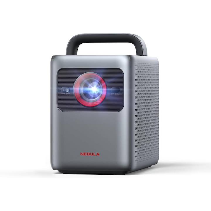 Смарт портативен видеопроектор Anker Nebula Cosmos Laser SE, 4K Dolby Vision, 1800 ANSI Lumens, Google TV, HybridBeam (Laser+LED)