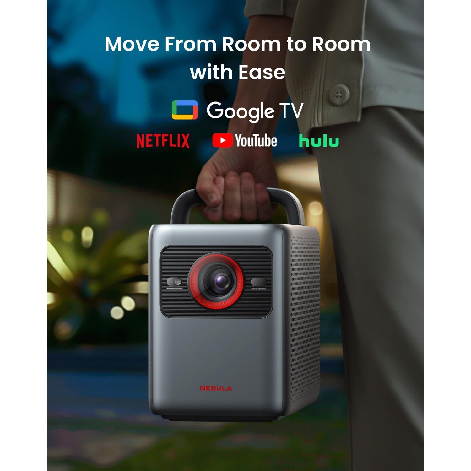 Videoproiector portabil smart Anker Nebula Cosmos Laser SE, 4K